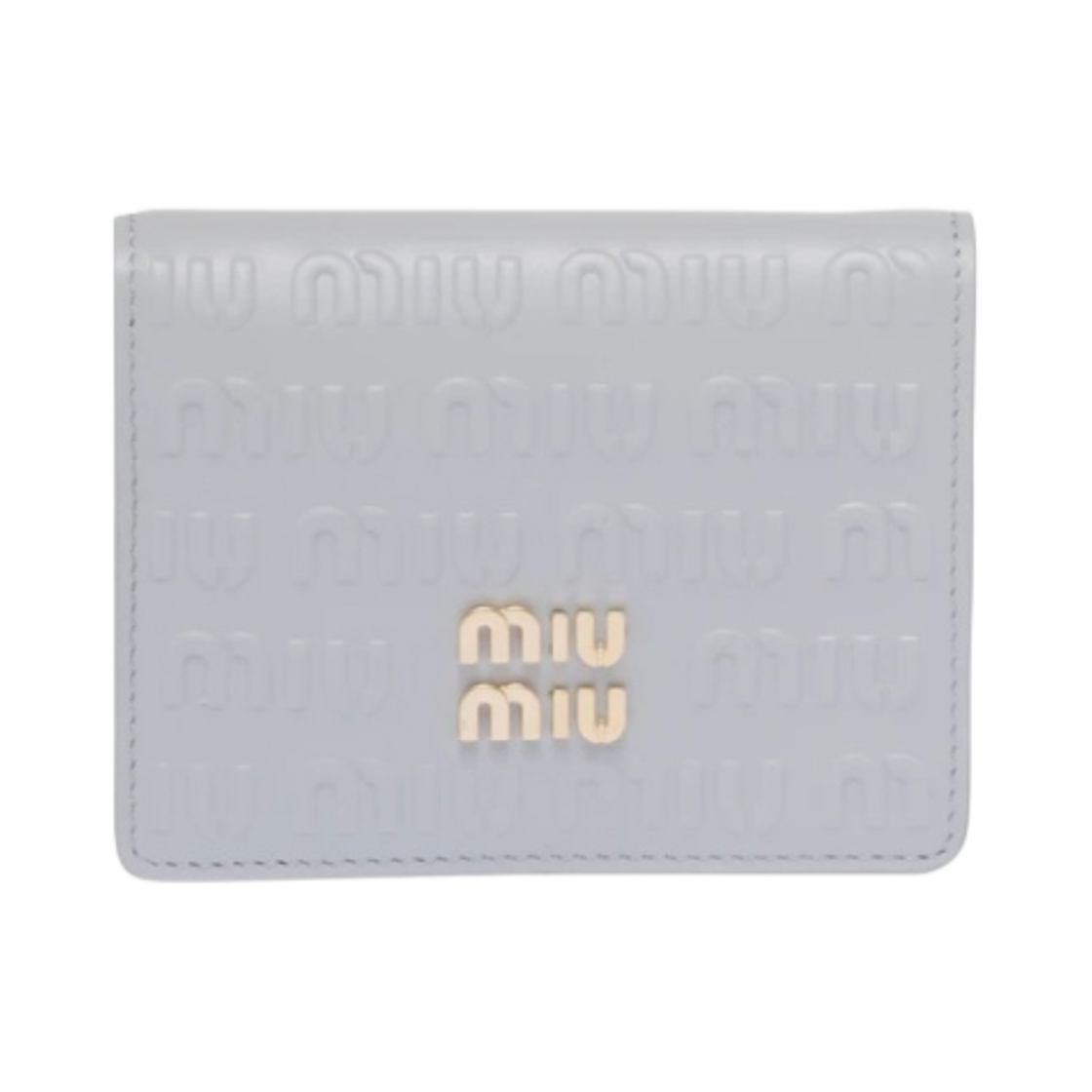 미우 미우 가죽 반지갑 콘플라워(Miu Miu Small Leather Wallet Cornflower) - 1