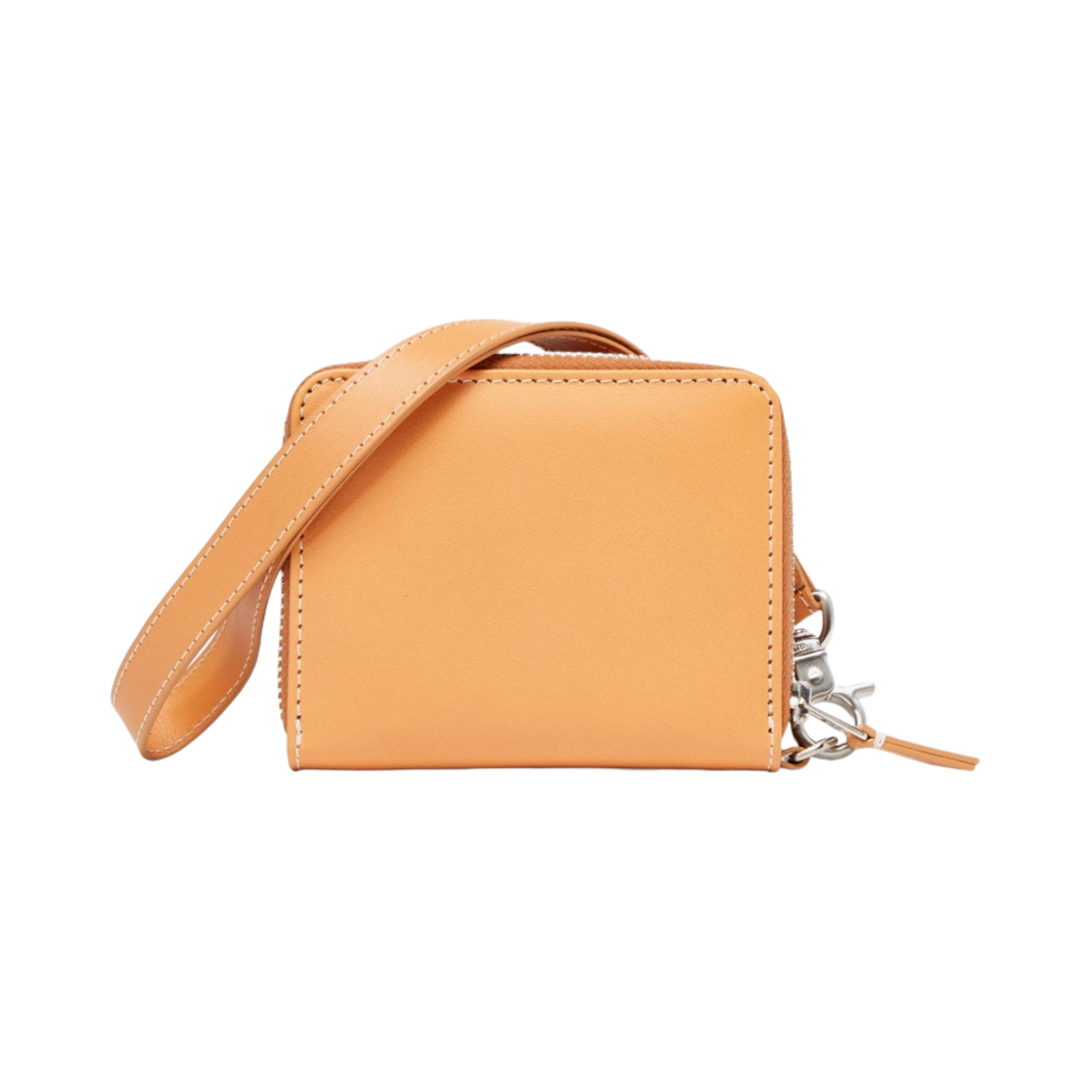 아미 레더 스트랩 컴팩트 지갑 누드(AMI Compact Wallet with Leather Strap Nude) - 1