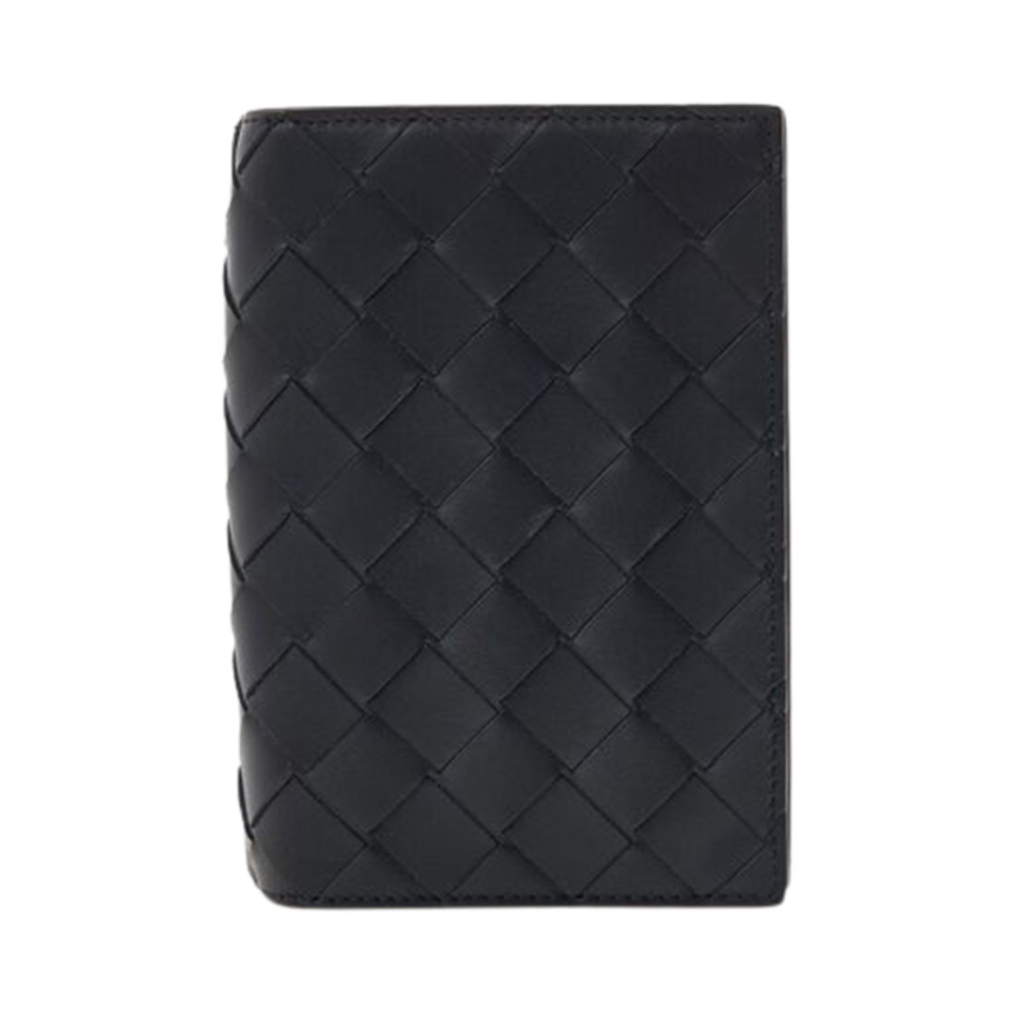 796958VCPQ48803 Bottega Veneta Intrecciato Bi-Fold Wallet Black