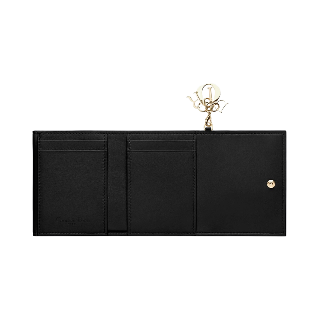 디올 레이디 로터스 지갑 페이턴트 까나쥬 카프스킨 블랙(Dior Lady Lotus Wallet Patent Cannage Calfskin Black) - 4
