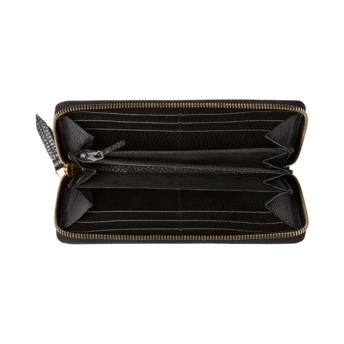 구찌 레더 집 어라운드 지갑 블랙 레더(Gucci Leather Zip Around Wallet Black Leather) - 2