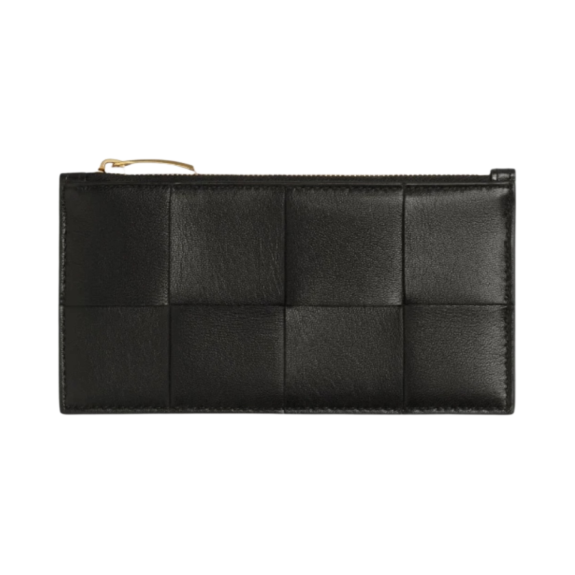 708593VCQC48425 Bottega Veneta Zipped Card Case Black