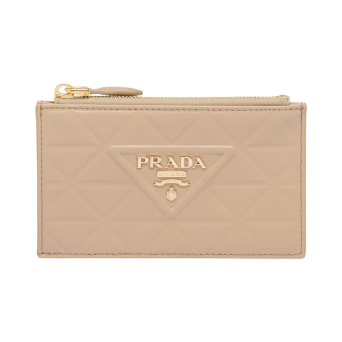 프라다 레더 카드 홀더 샌드 베이지(Prada Leather Card Holder Sand Beige) - 1