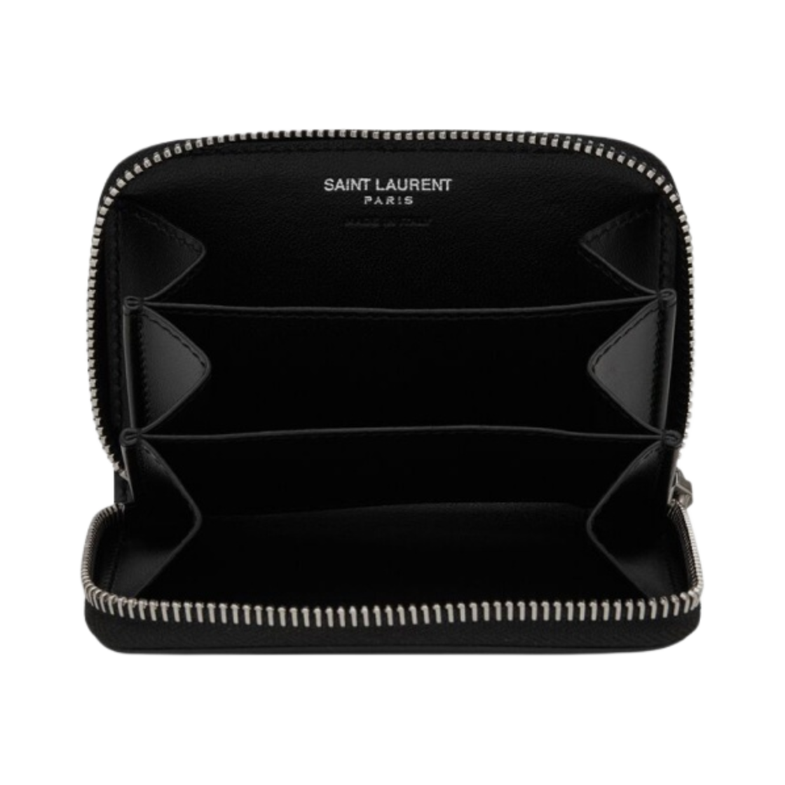 생로랑 매트 레더 타이니 카산드라 코인 카드 지갑 블랙(Saint Laurent Tiny Cassandre Coin Card Wallet in Matte Leather Black) - 3