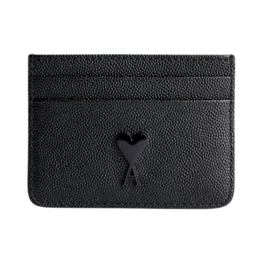 AMI Strap Card Holder Black ハートロゴ カード ウォレット AMI Strap Card Holder Black ハートロゴ カード ウォレット
