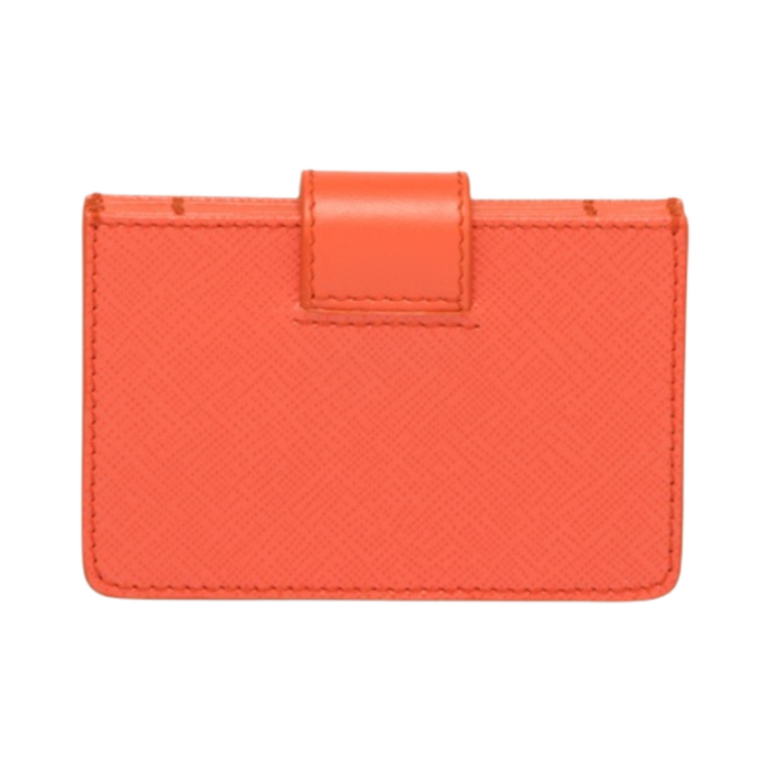 프라다 사피아노 레더 카드 홀더 오렌지(Prada Saffiano Leather Card Holder Orange) - 2