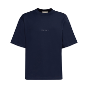 Marni Logo Bio Cotton T-Shirt Blublack