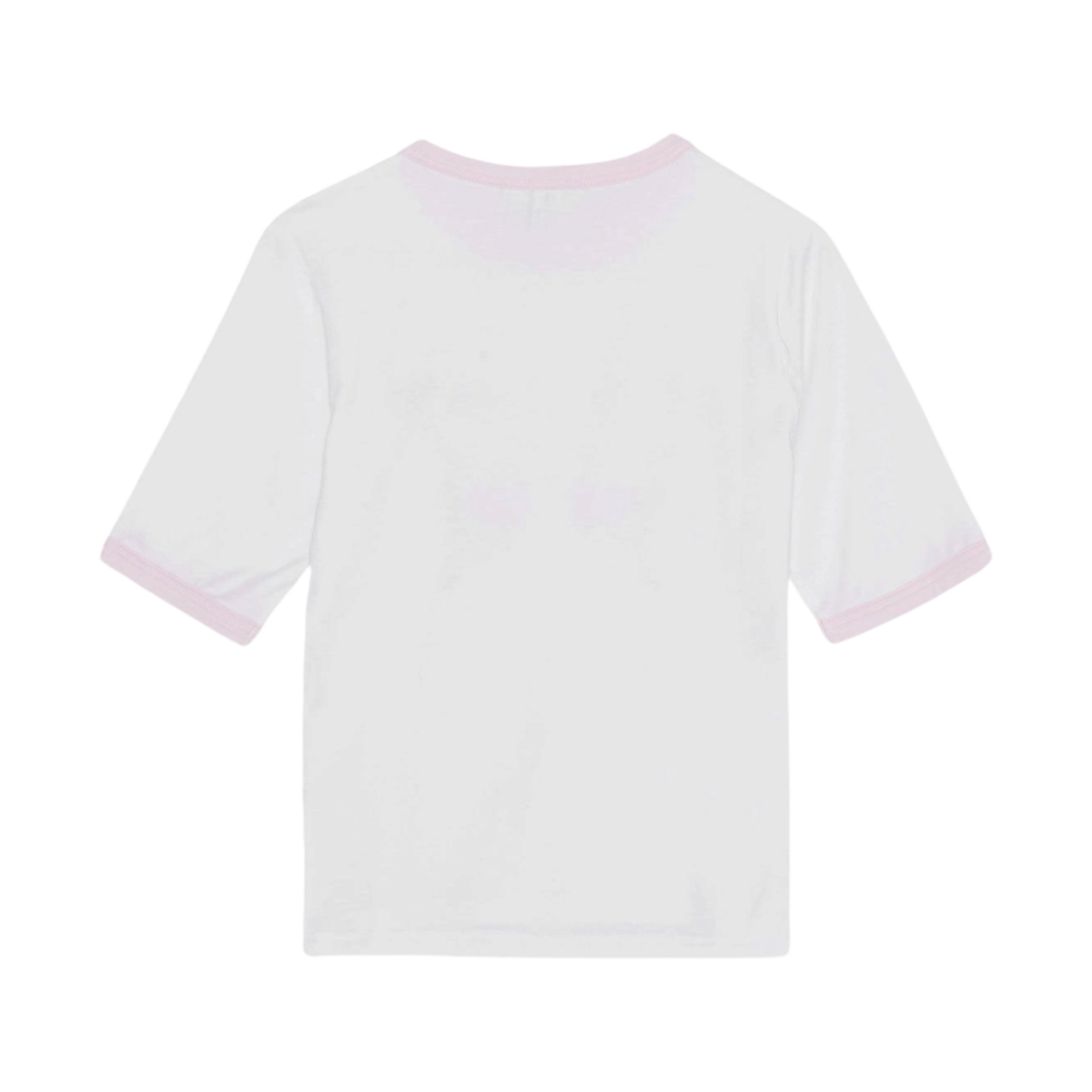 (W) 가니 피티드 버터플라이 티셔츠 브라이트 화이트((W) Ganni Fitted Butterfly T-Shirt Bright White) - 2