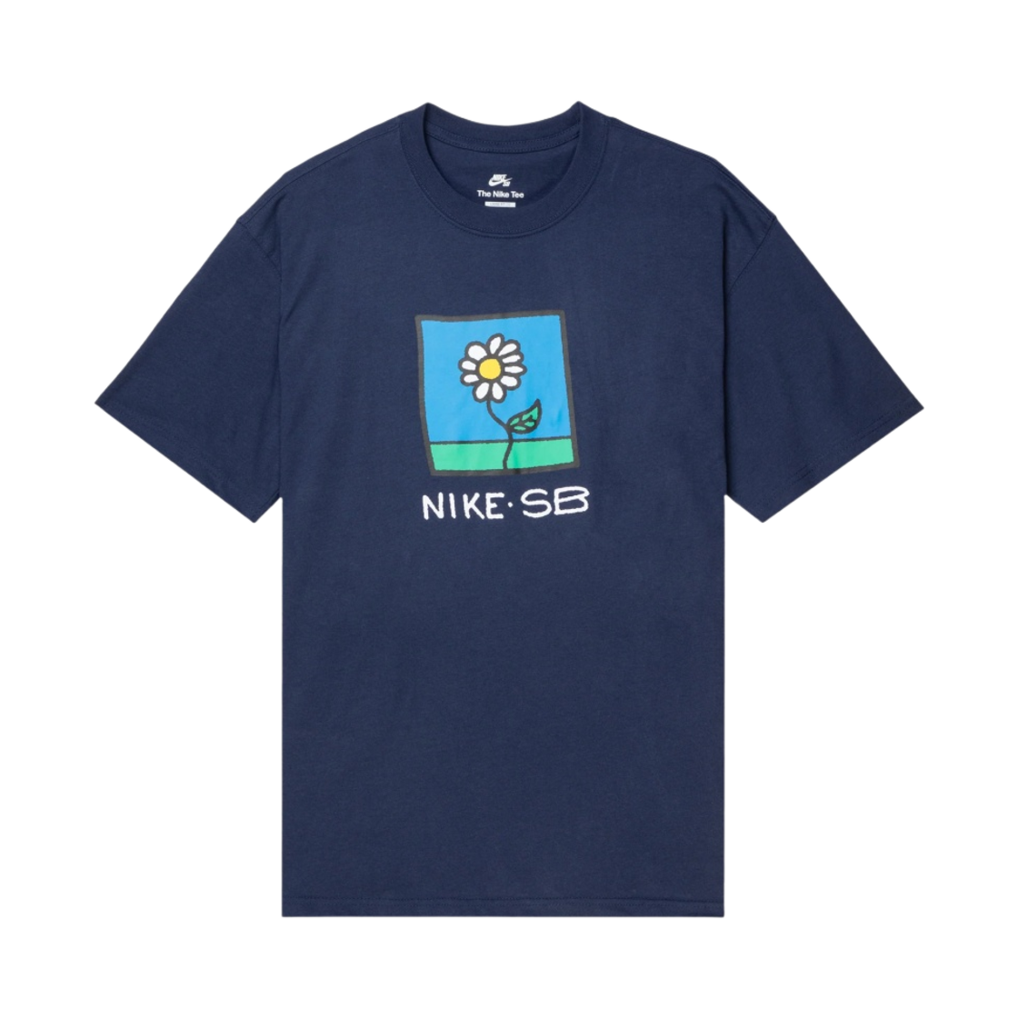 FB8139-410 Nike SB Skate T-Shirt Midnight Navy - Asia