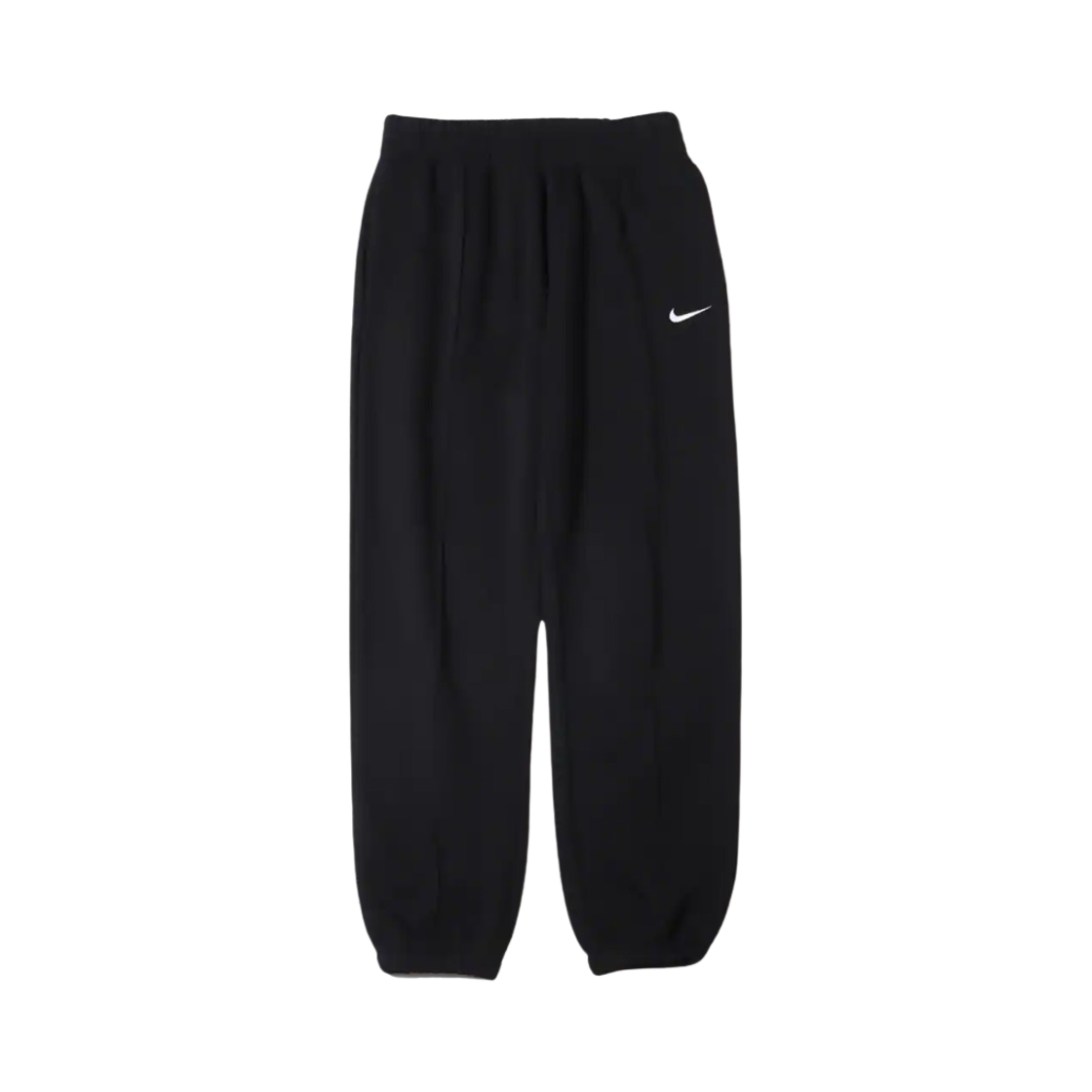 (W) 나이키 NSW 플리스 팬츠 블랙 - 아시아