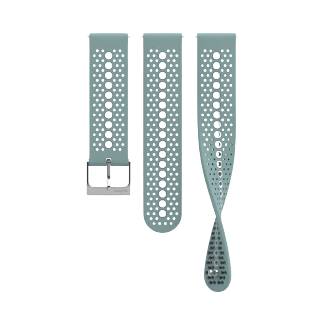 순토 22mm 애슬레틱 1 실리콘 스트랩 S & M 모스 그레이(Suunto 22mm Athletic 1 Silicone Strap S & M Moss Grey)