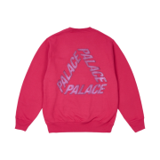 Palace P3 Glitter Crew Berry Red - 24FW