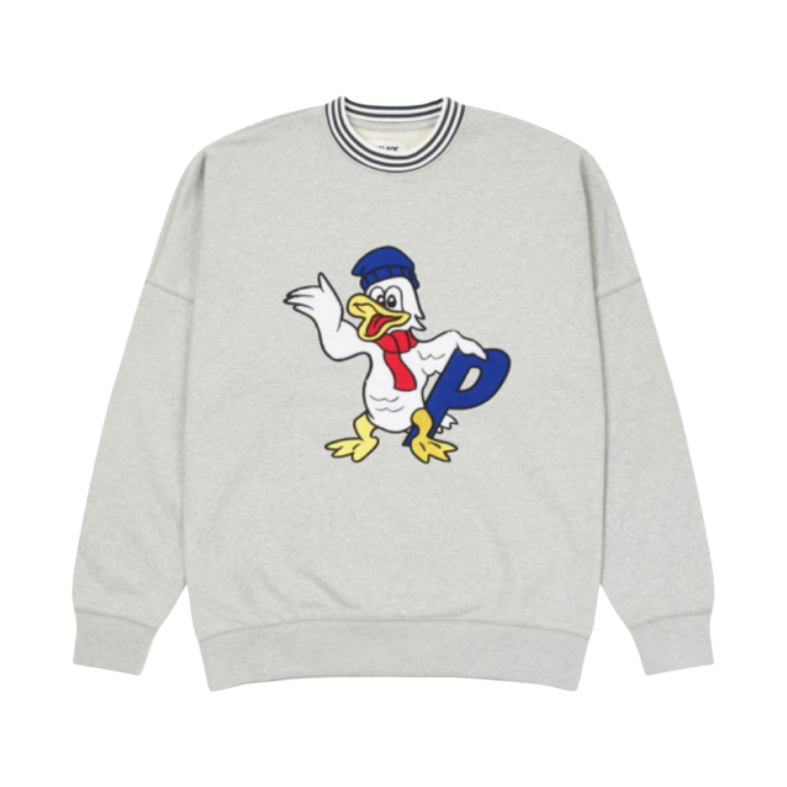 팔라스 칠리 덕 아웃 드롭 숄더 크루넥 그레이 말 - 20FW(Palace Chilly Duck Out Drop Shoulder Crew Grey Marl - 20FW) - 1