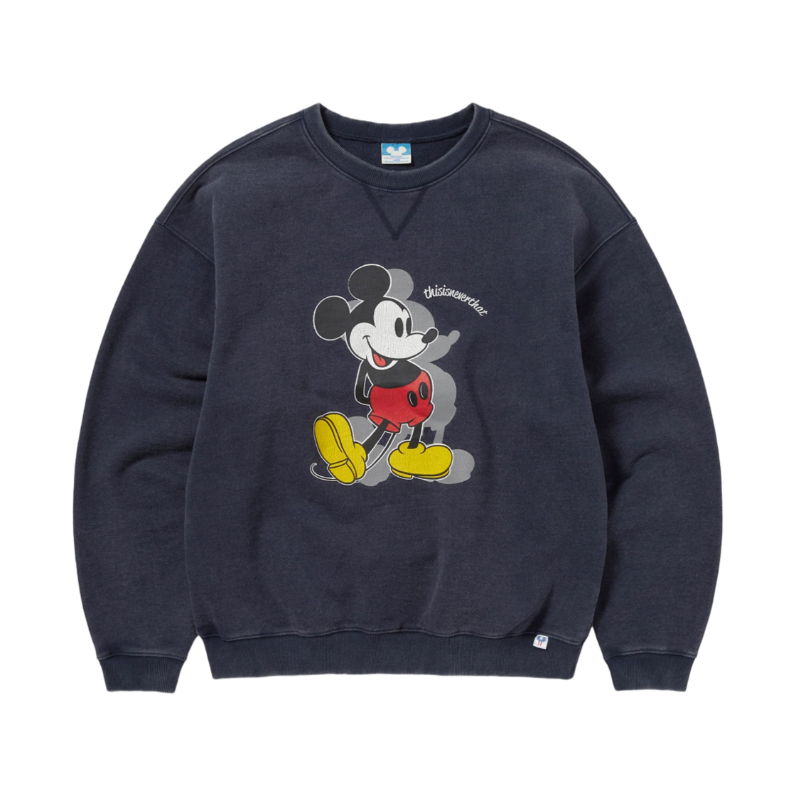 디스이즈네버댓 x 디즈니 미키 클래식 크루넥 네이비(thisisneverthat x Disney Mickey Classic Crewneck Navy)