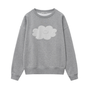 Daisy Syndrome Floral Sweatshirt Melange Gray