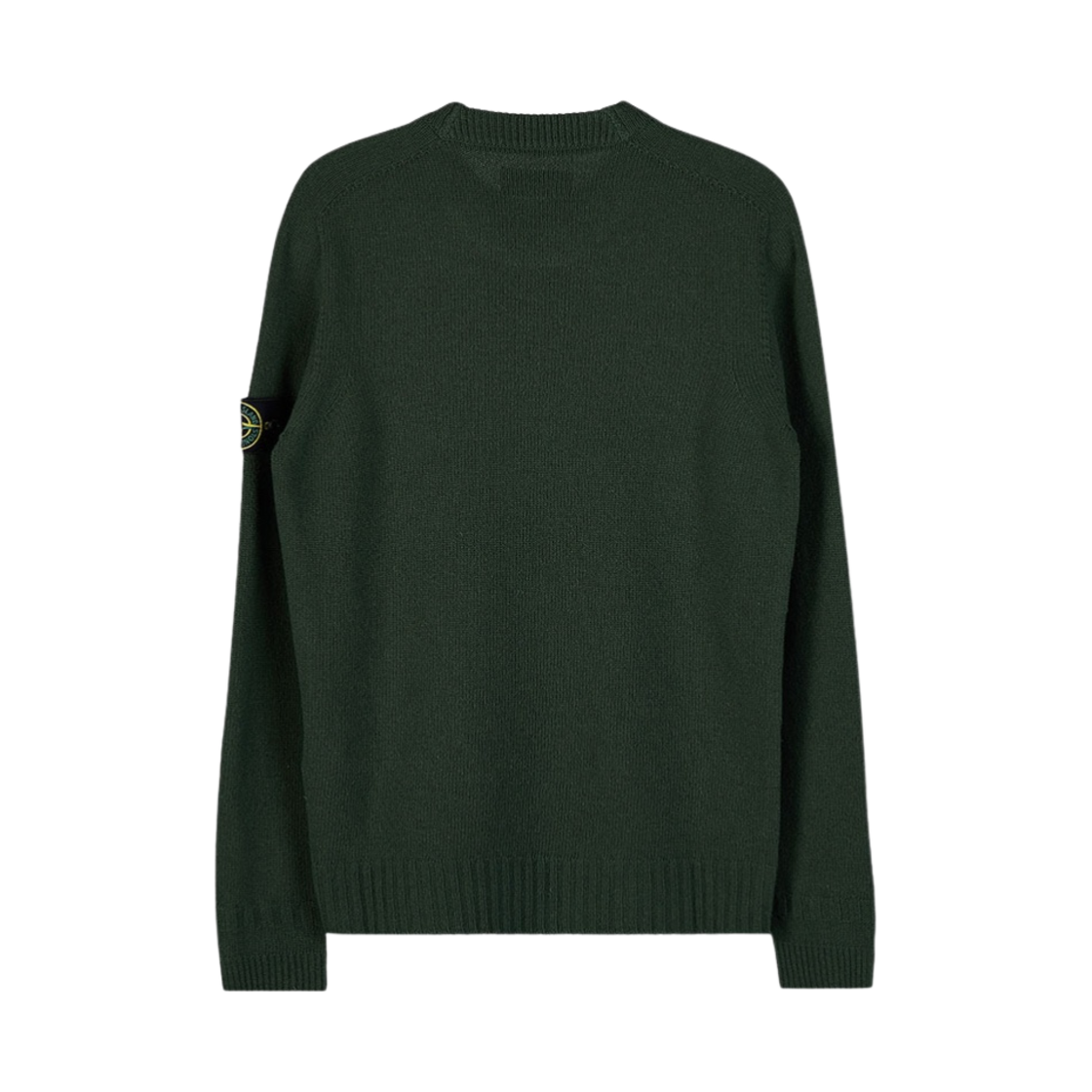 스톤 아일랜드 524A3 램스울 크루넥 니트 올리브 그린 - 22FW(Stone Island 524A3 Lambswool Crewneck Knit Olive Green - 22FW) - 2