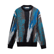 Zara x Maison Special Abstract Jacquard Sweater Dark Grey