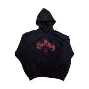 Undermycar x Emostanceclub Deremo Double Logo Oversized Hoodie Toreador - 23FW