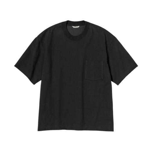 Auralee Stand-Up T-Shirt Black - 23SS