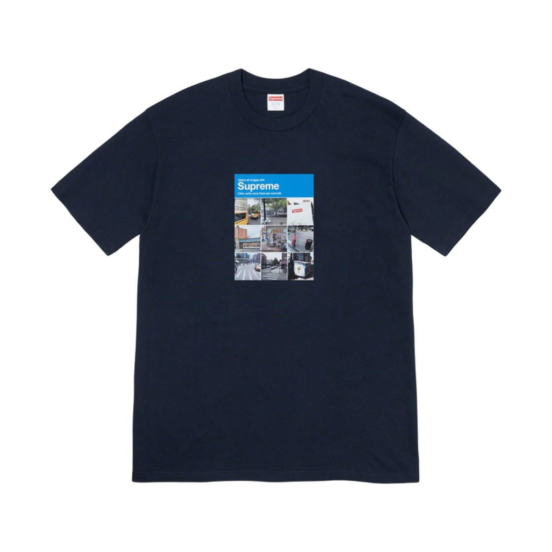 슈프림 베리파이 티셔츠 네이비 - 20FW