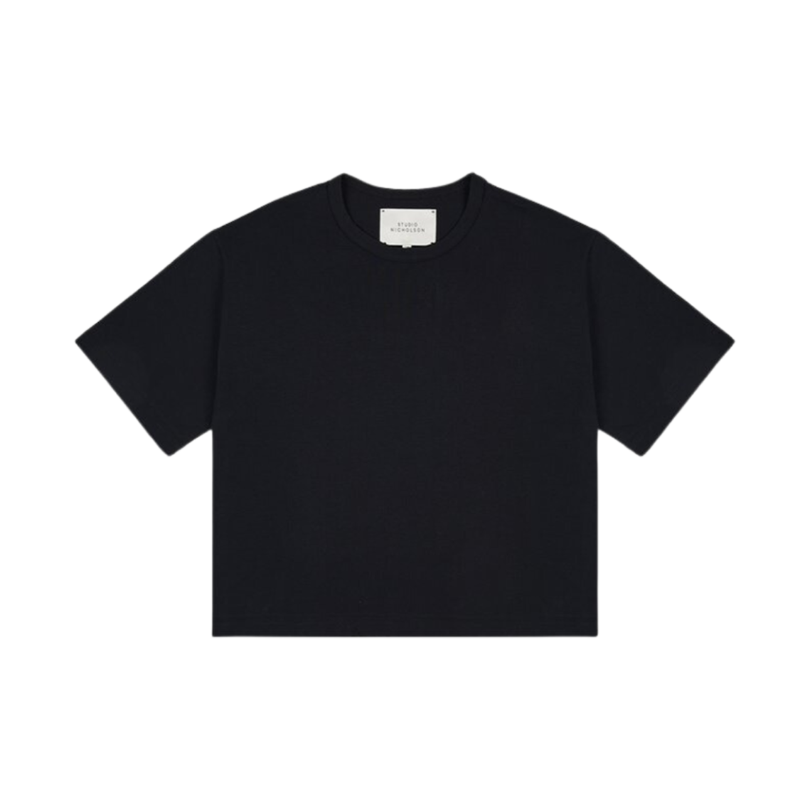 (W) 스튜디오 니콜슨 리 티셔츠 블랙((W) Studio Nicholson Lee T-Shirt Black)