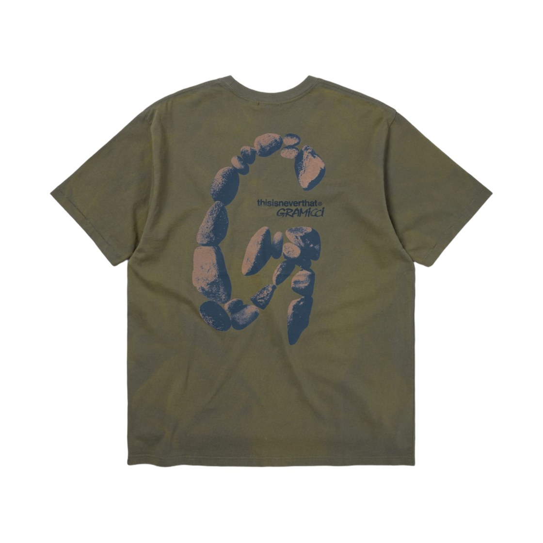 디스이즈네버댓 x 그라미치 썬 페이디드 티셔츠 다크 올리브(Thisisneverthat x Gramicci Sun Faded T-Shirt Dark Olive) - 1