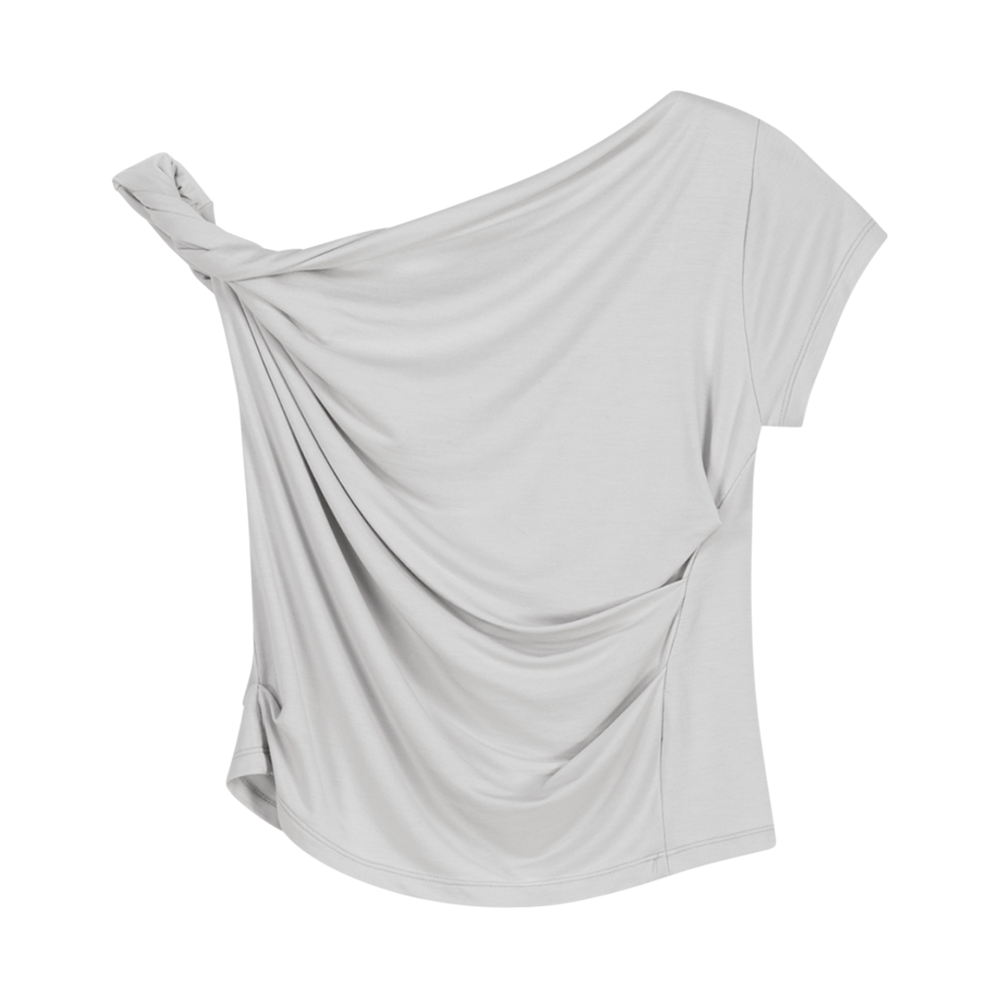 오호스 트위스티드 턱 캡 슬리브스 웜 그레이(OJOS Twisted Tuck Cap Sleeves Warm Grey)