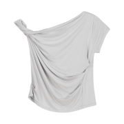 OJOS Twisted Tuck Cap Sleeves Warm Grey