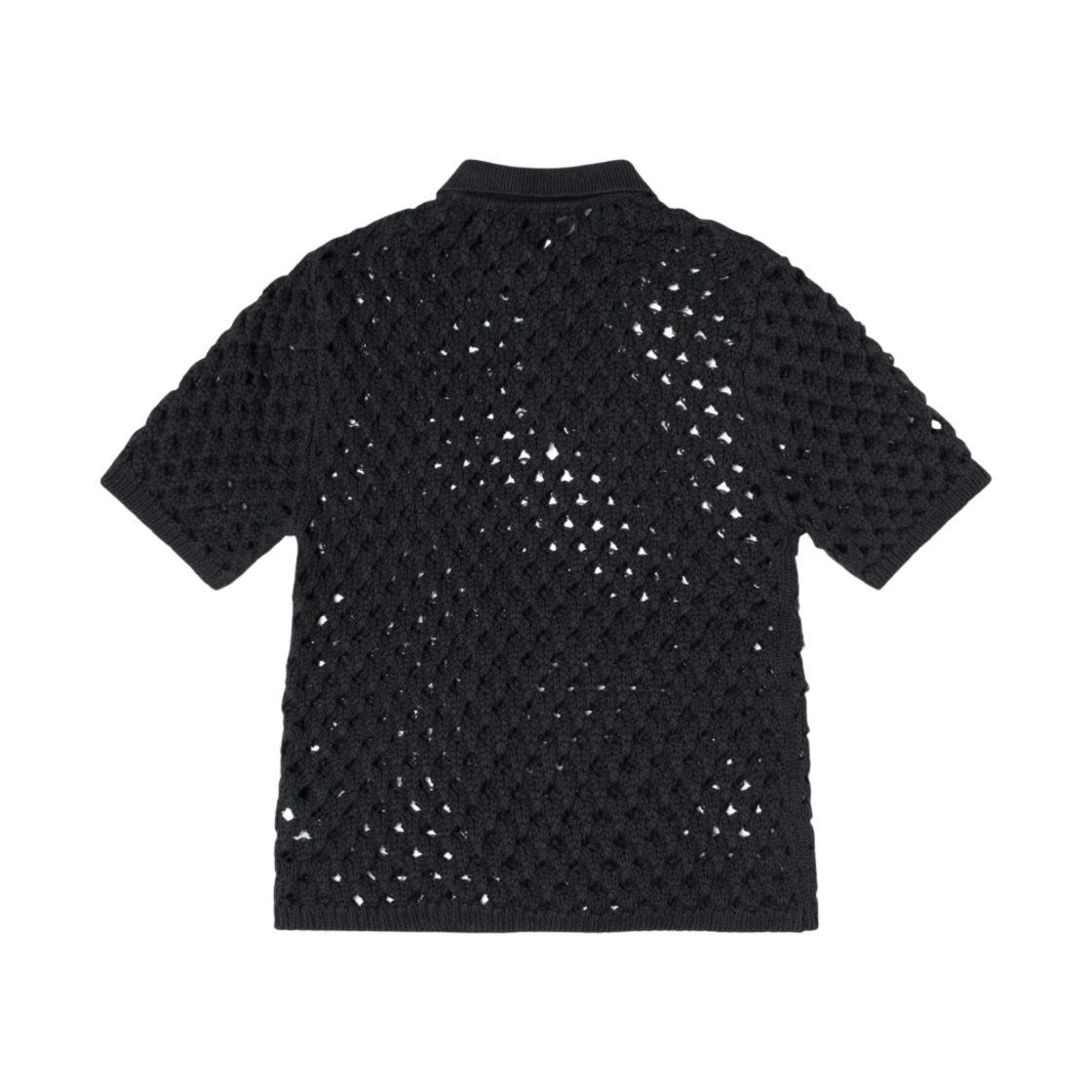 스투시 빅 메쉬 폴로 스웨터 블랙(Stussy Big Mesh Polo Sweater Black) - 2