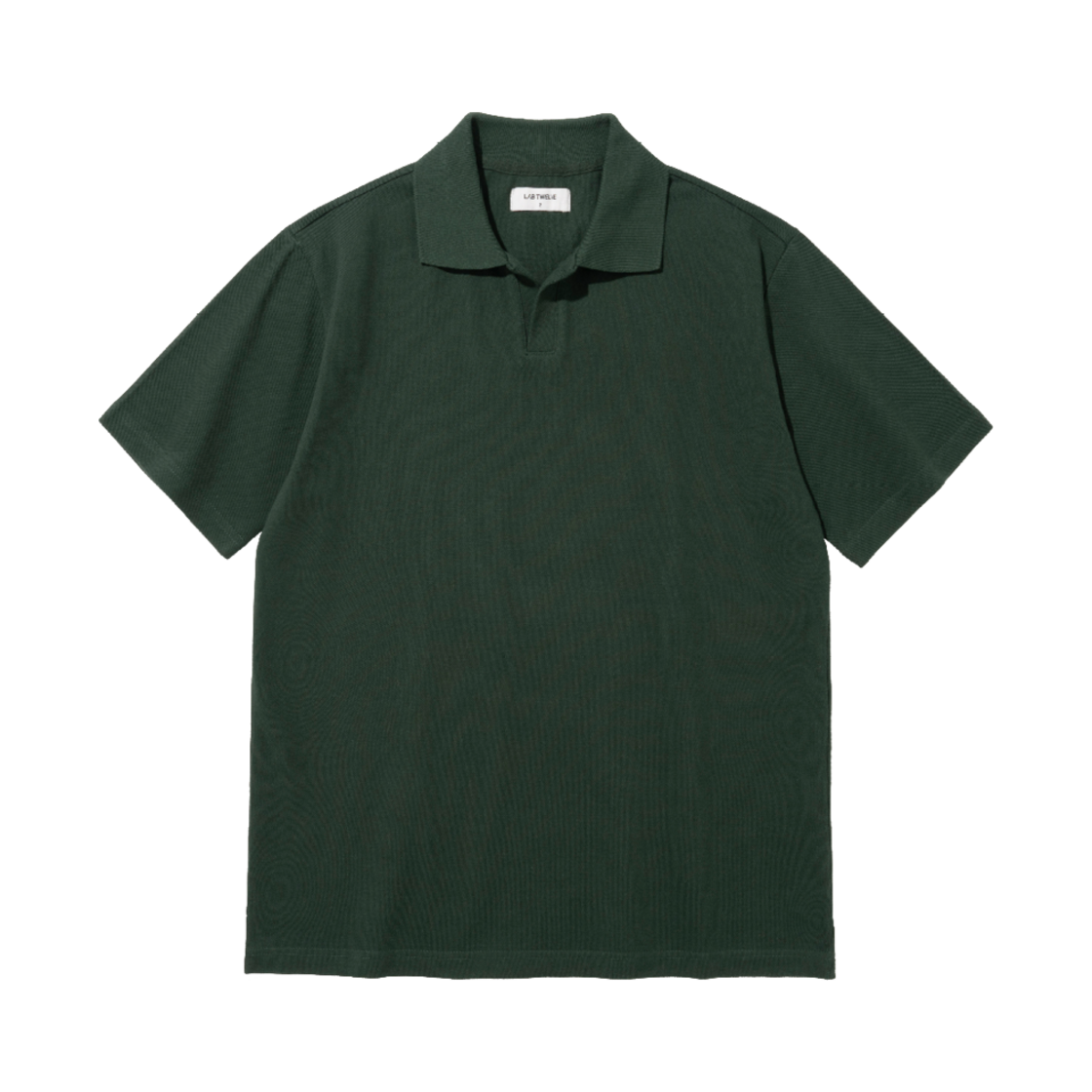 25SSOPT004 LAB TWELVE Overfit Pique Shirt Forest Green