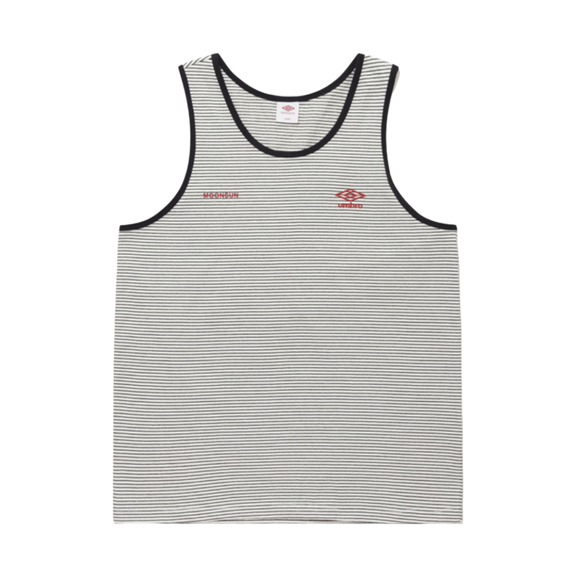 UQ223CSL41-IVY0 Umbro x Moonsun Stripe Sleeveless Top Ivory