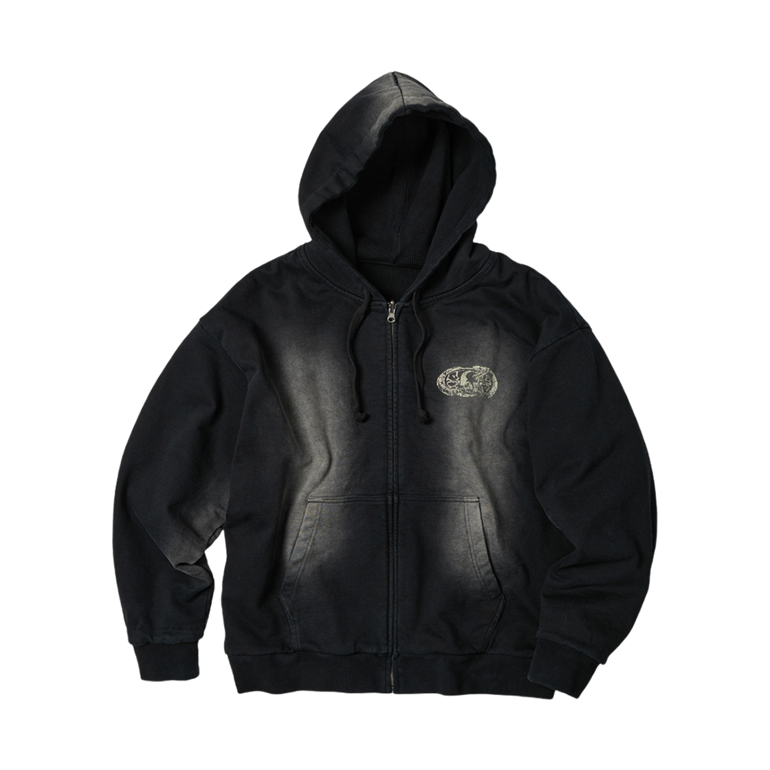 [트리플적립] 이티씨이 스네이크 본 리버시블 후드 집업 블랙([트리플적립] ETCE Snake Bone Reversible Hoodie Zip Up Black)