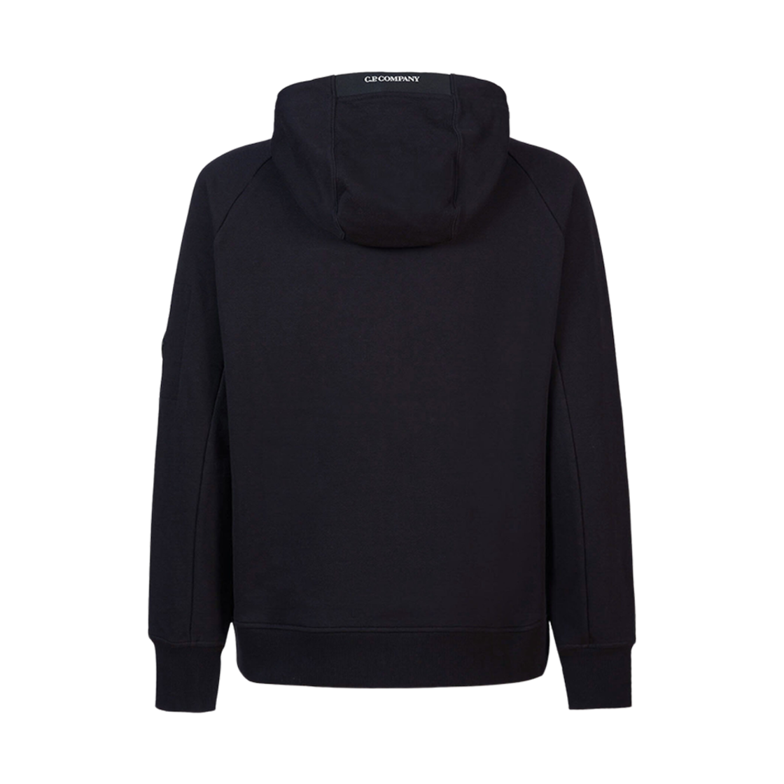 C.P. 컴퍼니 다이애그널 레이즈드 플리스 지퍼 렌즈 후드 블랙 - 23FW(C.P. Company Diagonal Raised Fleece Zipped Lens Hoodie Black - 23FW) - 3