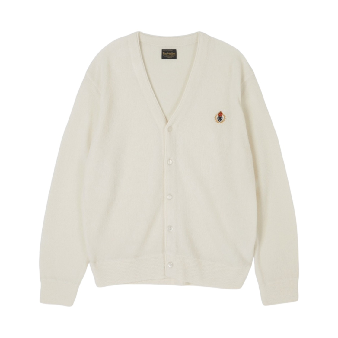 HFSC232CD01-T011 Heritage Floss Crest Wool Cardigan Ivory (23FW Ver.)