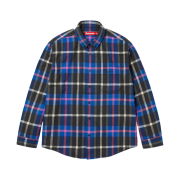 Supreme Plaid Flannel Shirt Blue - 23FW