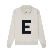 (Kids) Essentials Big E Knit Polo Wheat - 22SS