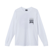 Stussy x CDG Dot LS T-Shirt White