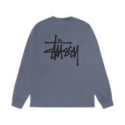 Stussy Basic Stussy Pigment Dyed LS T-Shirt Indigo 2024
