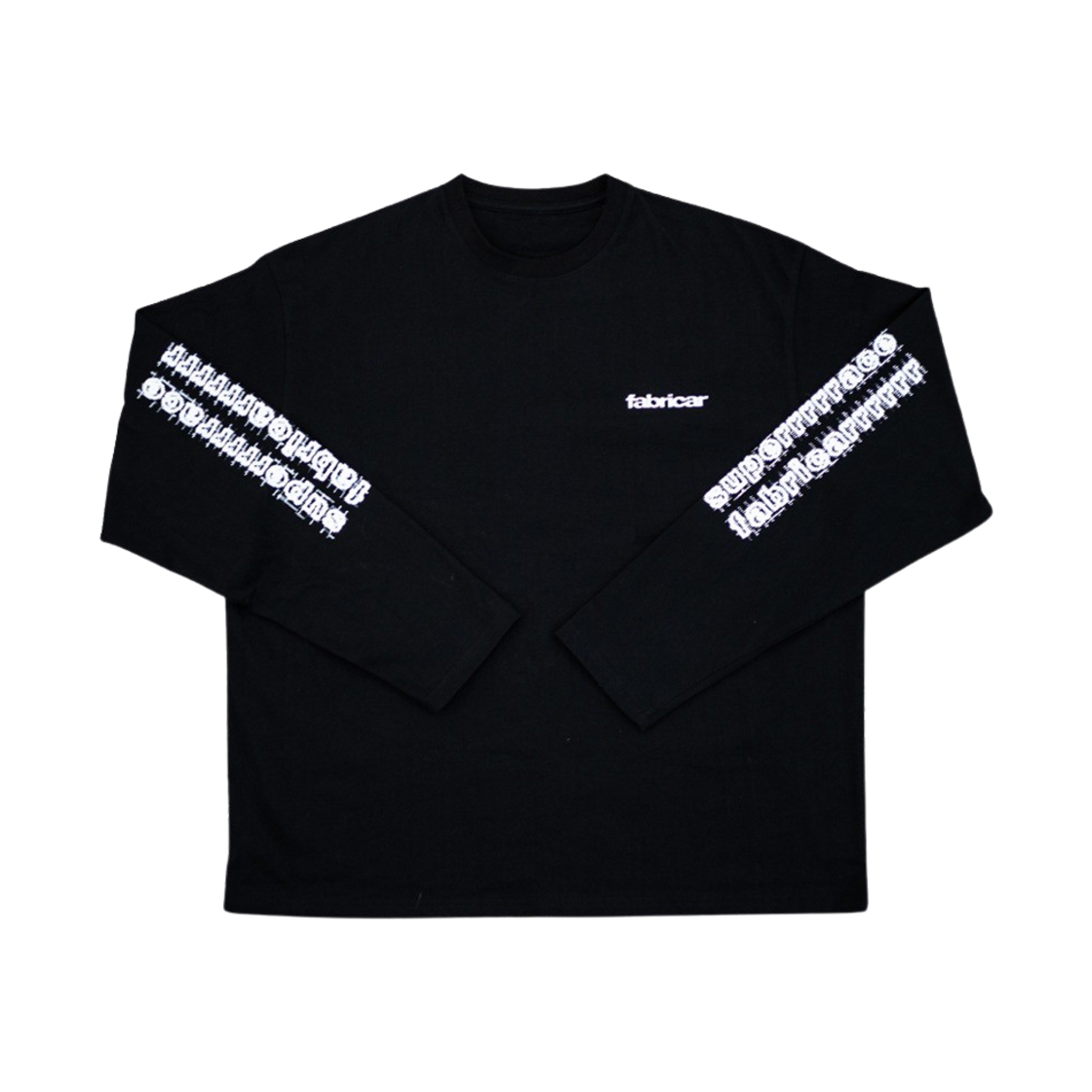 [KREAM 단독 / 예약 배송] 파브리카 X 슈퍼레이스 로고 롱슬리브 블랙([KREAM 단독 / 예약 배송] Fabricar x SUPERRACE Logo Long Sleeve T-Shirts Black)