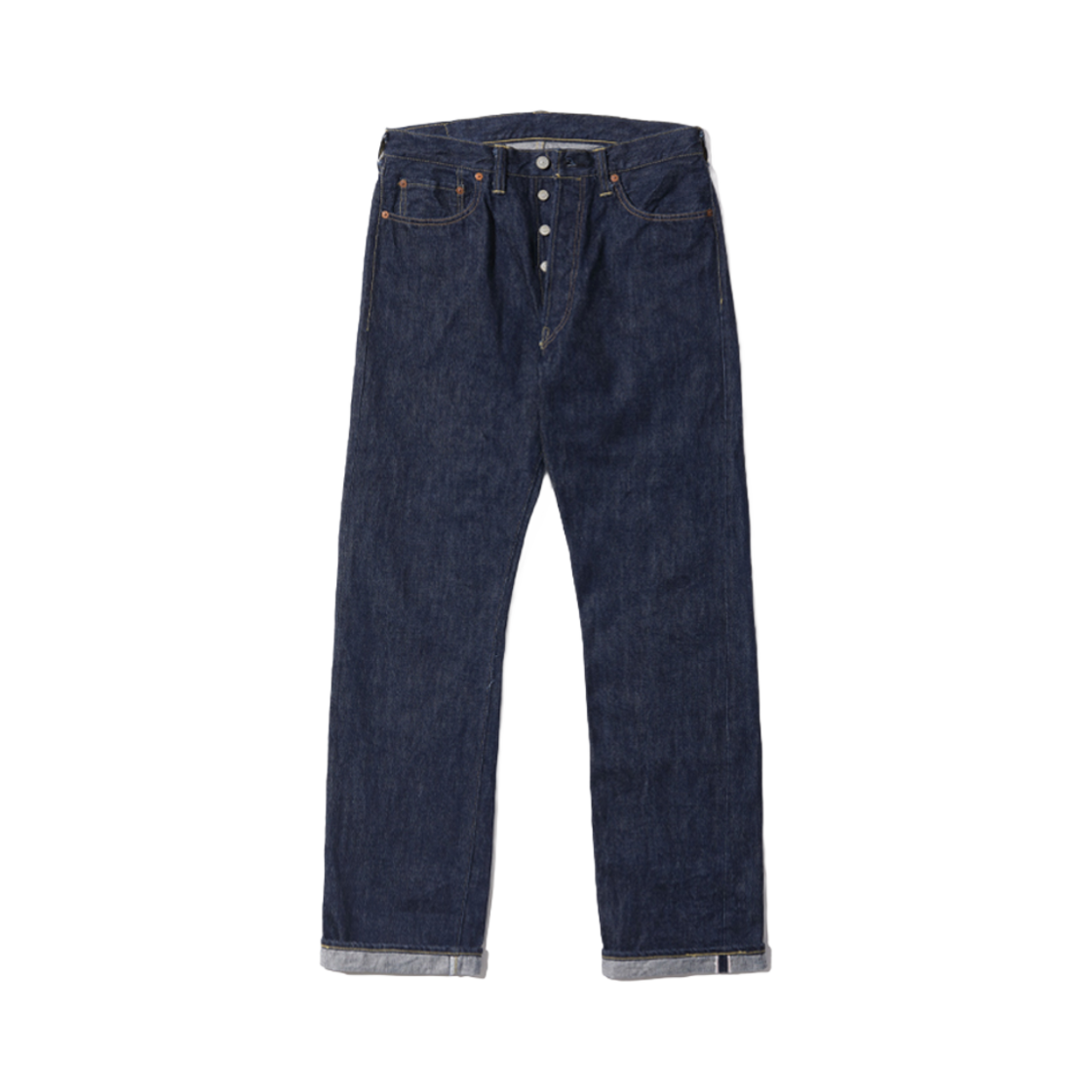 SC49007 Sugar Cane Super Denim Collectibles #07 13.5 oz. Blue Denim Waist Overalls 1946 Model One Wash