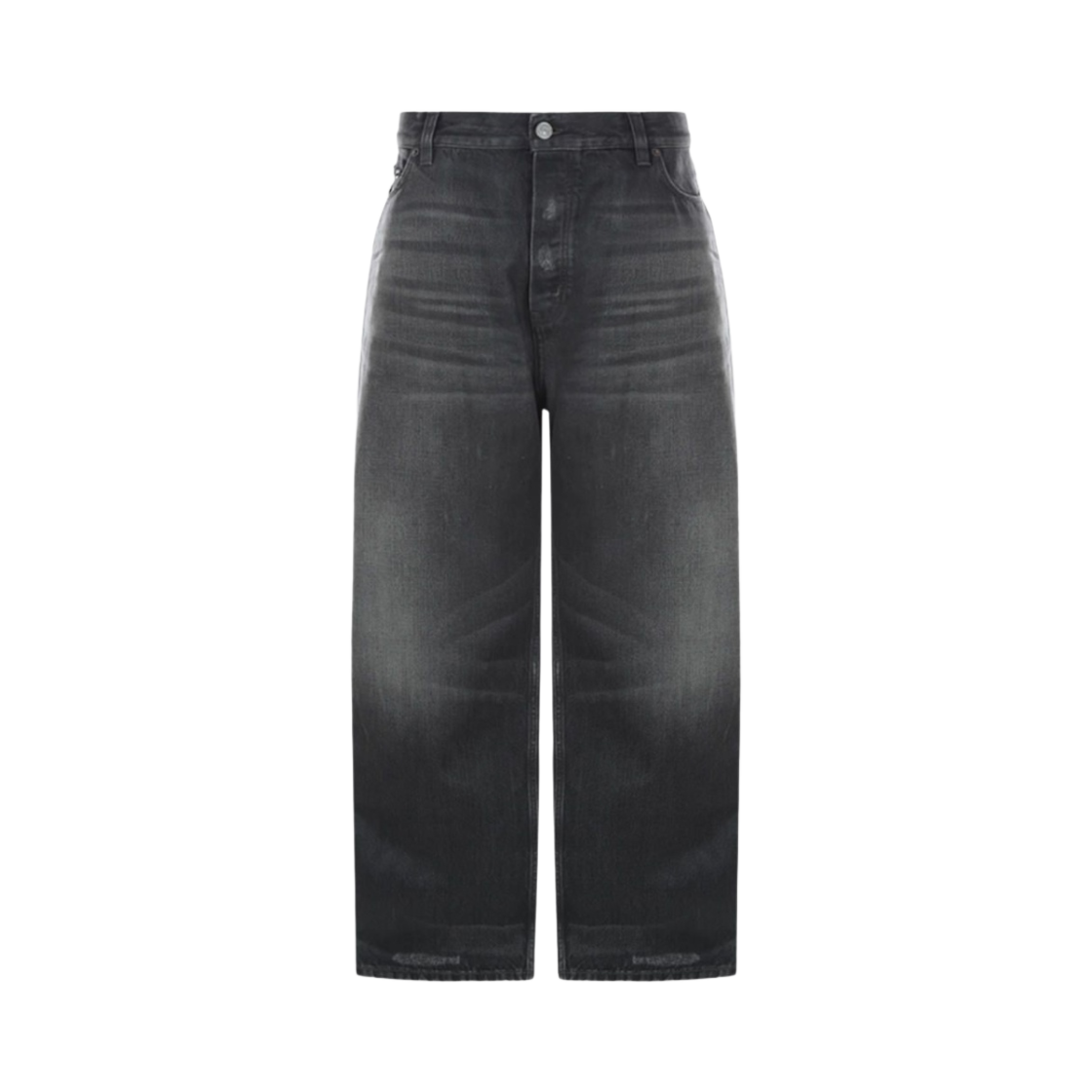 발렌시아가 다크 그레이 라지 배기 소프트 데님(Balenciaga Large Baggy Jeans in Dark Grey Soft Denim) - 1