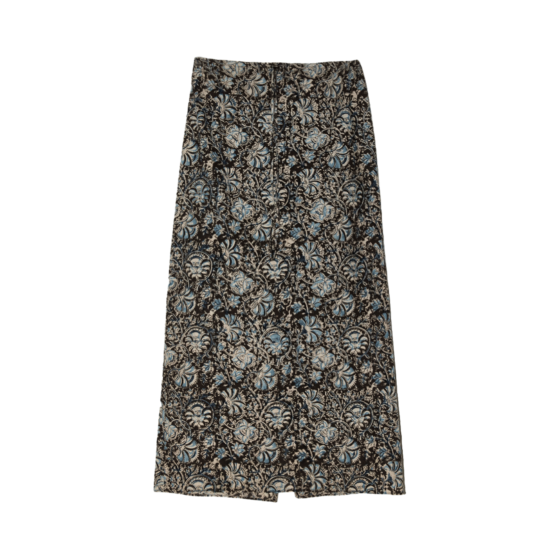 BESSSK001BR Enor Women Handmade Printed Skirt  Brown