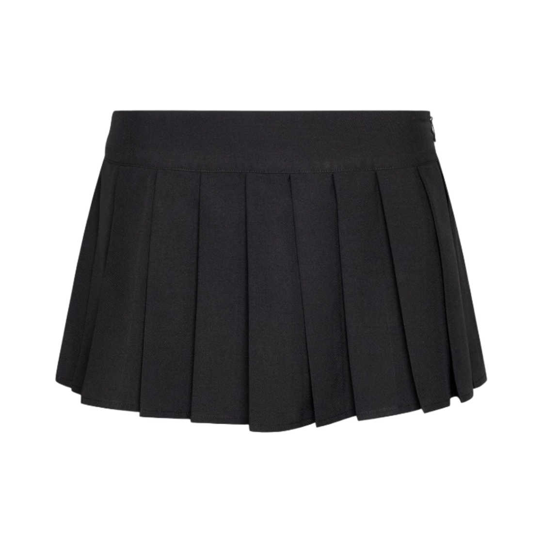 (W) 귀조 페어필드 미니 스커트 인 솔리드 블랙((W) Guizio Fairfield Mini Skirt In Solid Black)