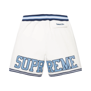 Supreme Mitchell & Ness NCAA Basketball Shorts White - 24FW