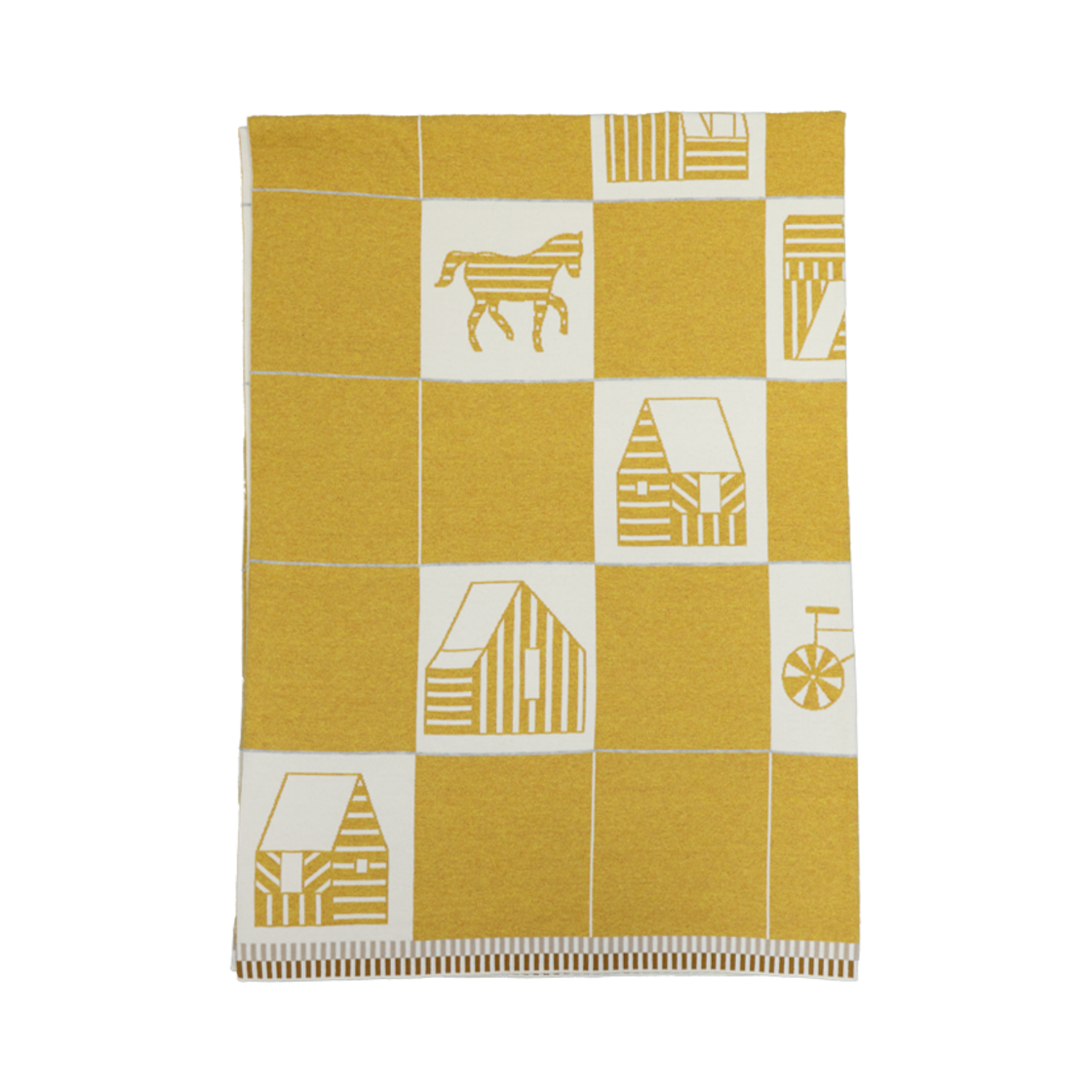 에르메스 H103654M Les Cabanes 담요(Hermes H103654M Les Cabanes Blanket)