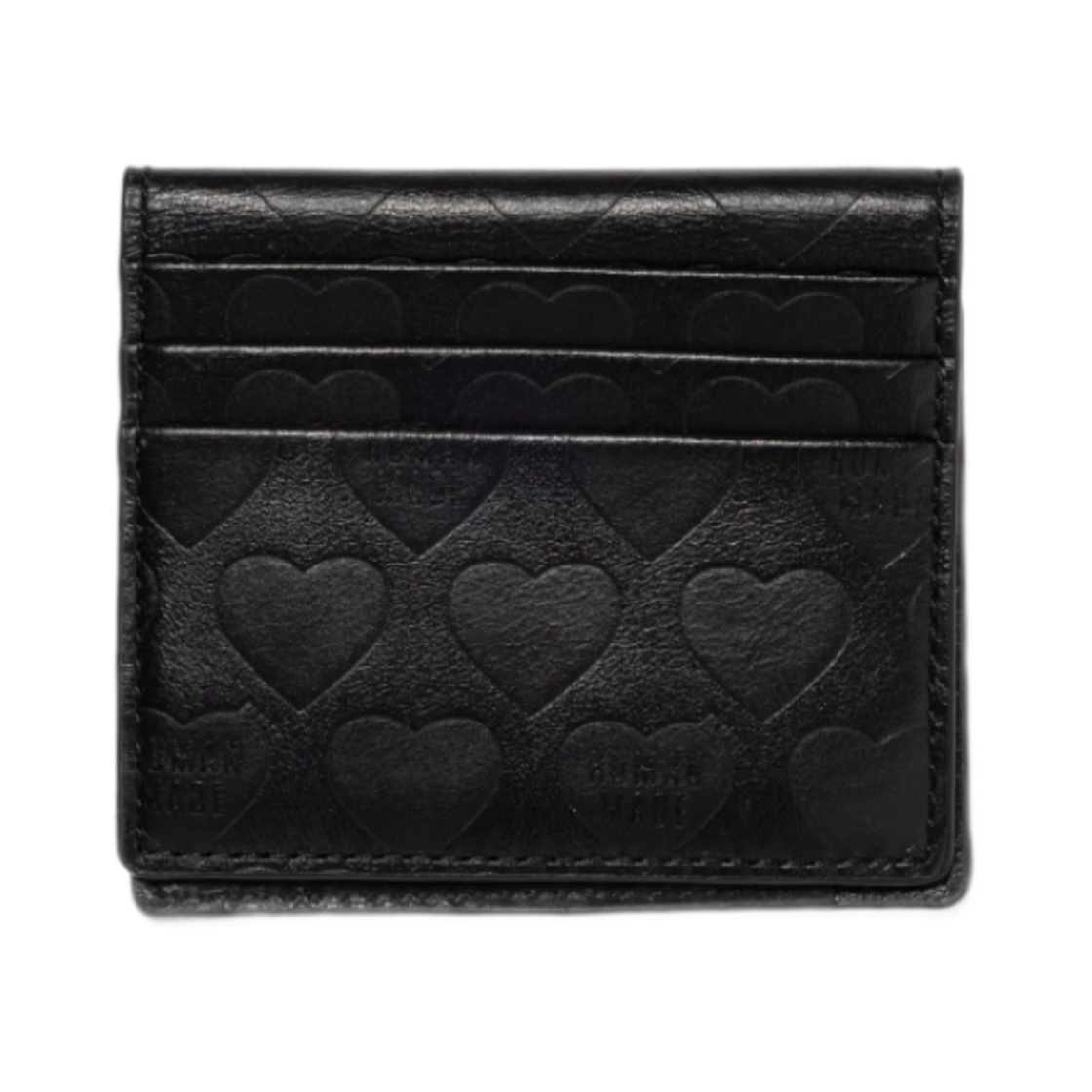 HM28GD060 Human Made Leather Compact Wallet Black