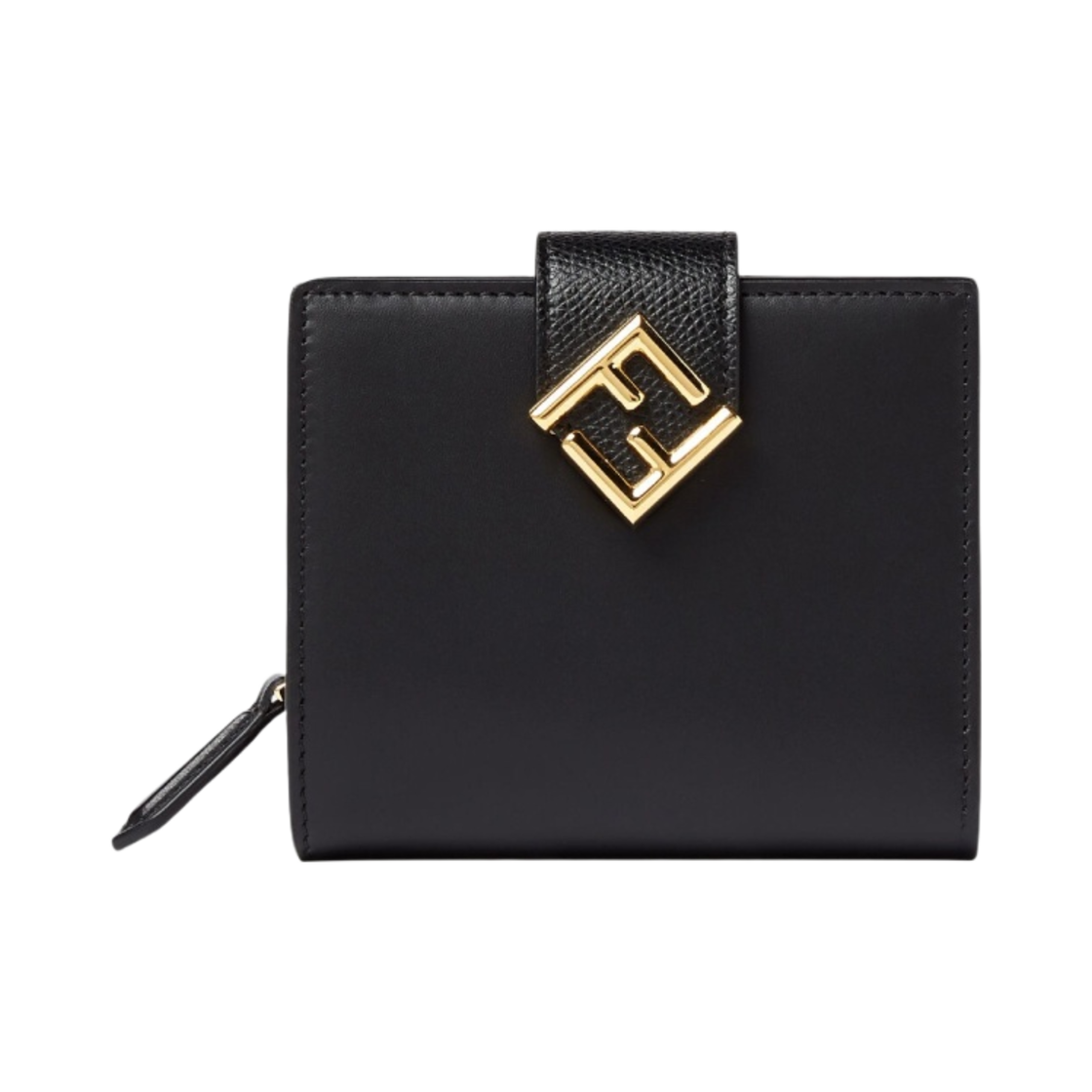 펜디 FF 다이아몬드 반지갑 블랙(Fendi FF Diamonds Bi-Fold Wallet Black) - 1