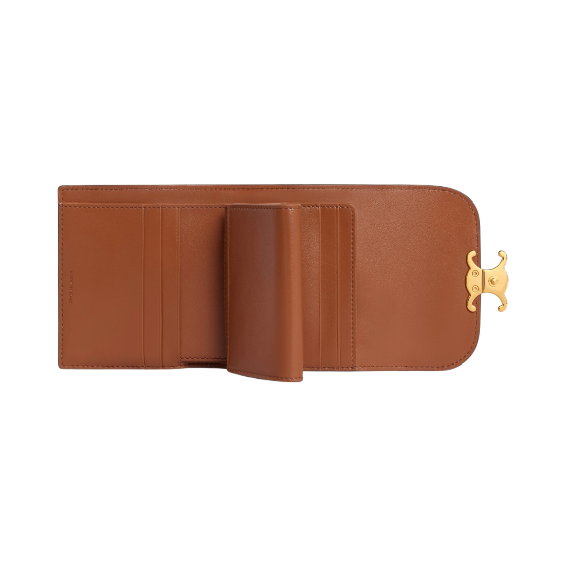 셀린느 트위드 카프스킨 스몰 트리옹프 지갑 멀티컬러(Celine Small Wallet Triomphe in Tweed and Calfskin Multicolor) - 4