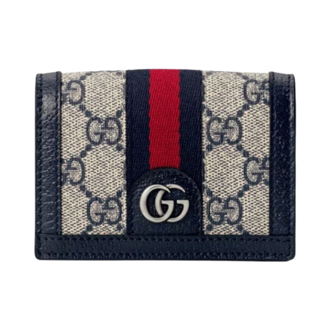 구찌 오피디아 GG 카드 케이스 지갑 베이지 블루(Gucci Ophidia GG Card Case Wallet Beige Blue) - 1
