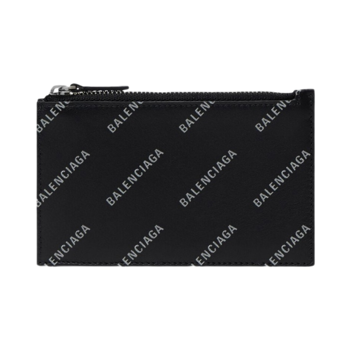 발렌시아가 리플렉티브 올오버 로고 캐쉬 라지 롱 코인 앤 카드 홀더 블랙(Balenciaga Cash Large Long Coin and Card Holder with Reflective Allover Logo Black) - 1